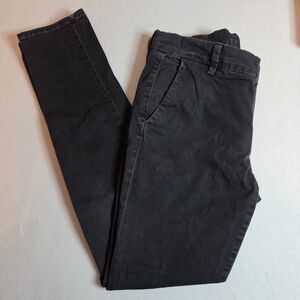 VINCE Women's Size 27 Black Greased Chinos